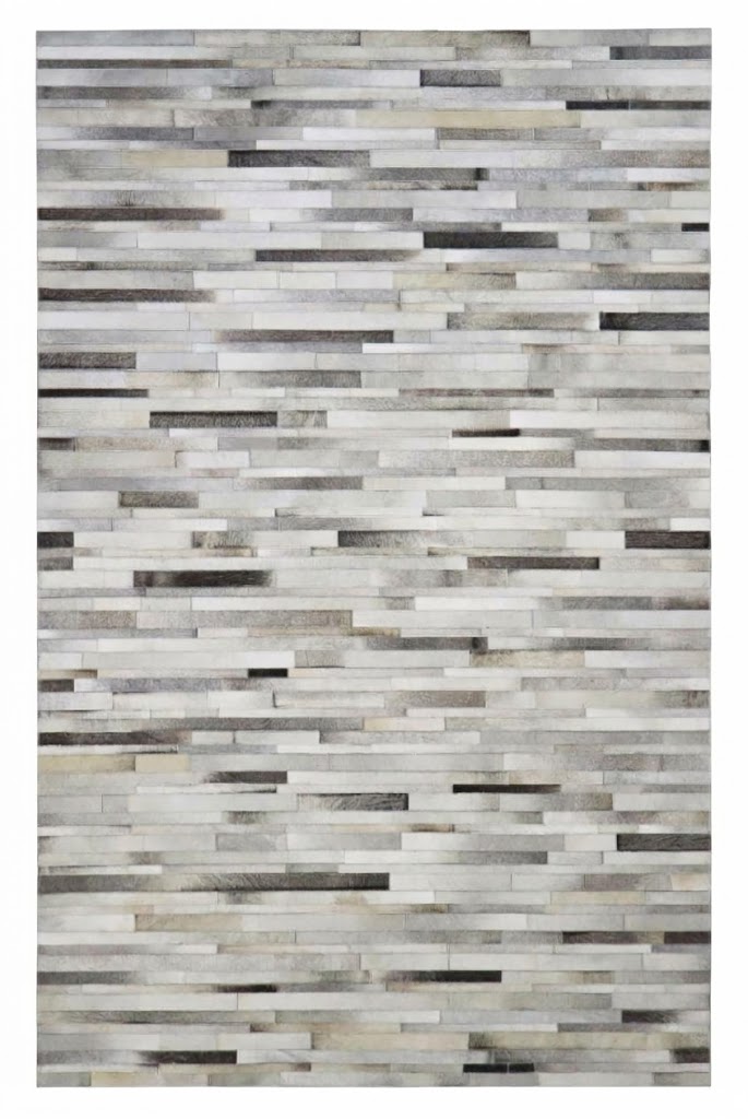 Handmade Hair on Leather Carpet
