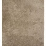 Handmade Brown Minimalist Shaggy Carpet