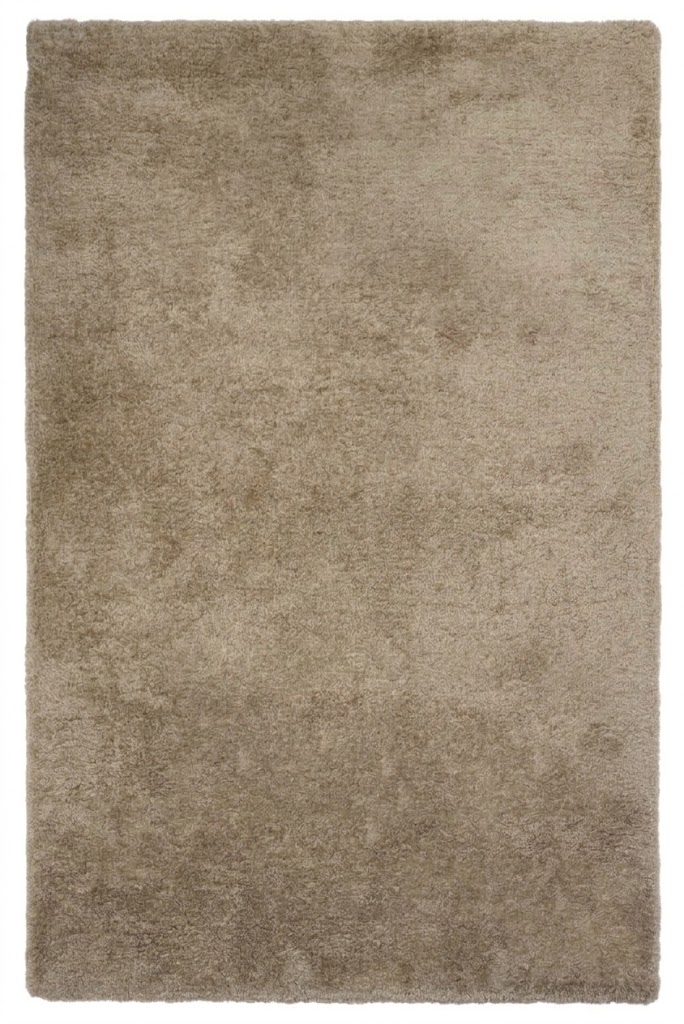 Handmade Brown Minimalist Shaggy Carpet