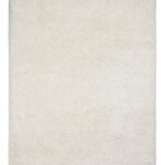 Handmade Cream Minimalist Shaggy Carpet