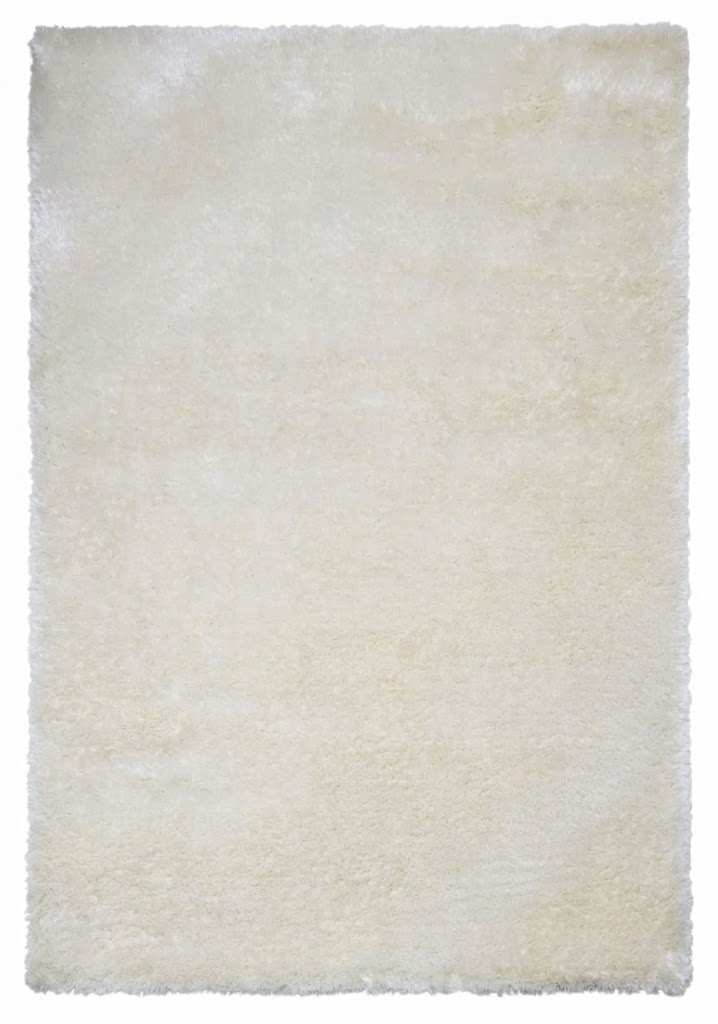 Handmade Cream Minimalist Shaggy Carpet