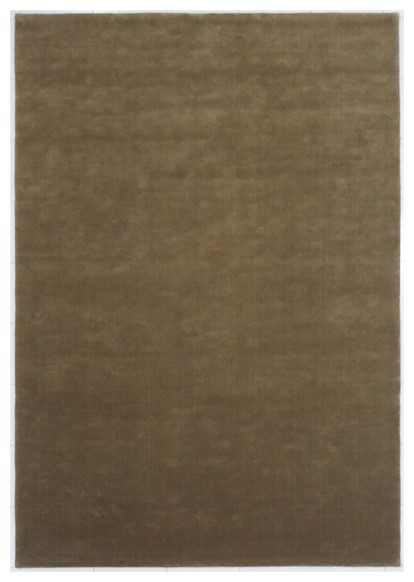 Handmade Brown Minimalist Carpet | 100% Wool Rug