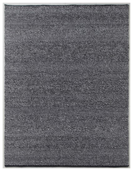Handmade Grey Minimalist Carpet | 100% Wool Rug