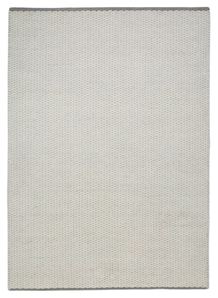 Handmade Cream Minimalist Carpet | 100% Wool Rug