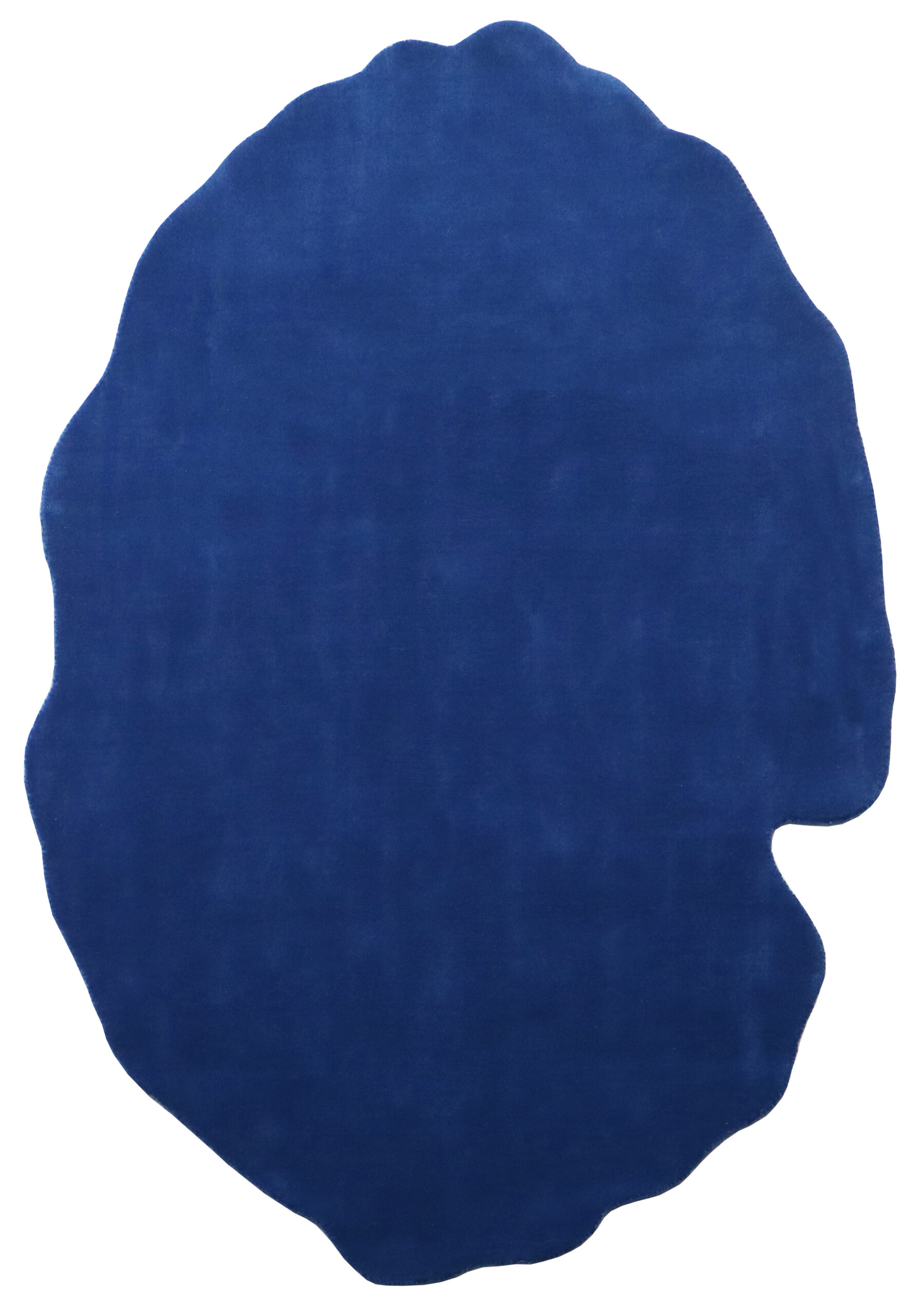 Handmade Irregular Blue Carpet | 100% Wool Rug